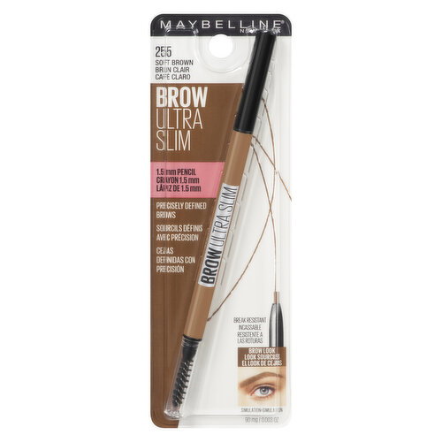 MAYBELLINE - Brow Ultra Slim Eyebrow Pencil Soft Brown