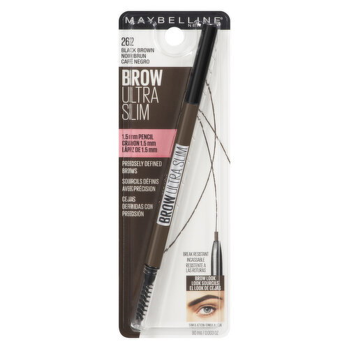 MAYBELLINE - Brow Ultra Slim Eye Liner, Black Brown 262