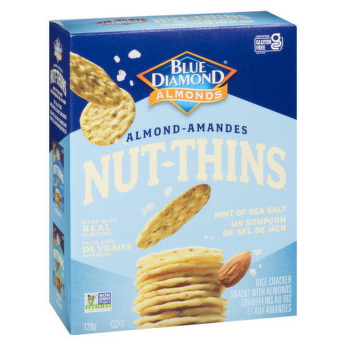 Blue Diamond - Crackers - Almond Nut Thins Hint of Sea Salt