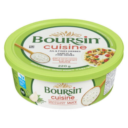 Boursine - Cuisine Cream Cheese Sauce, Garlic & Herb