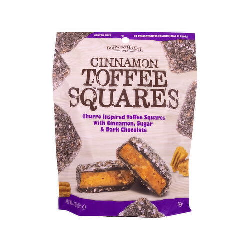 Brown & Haley - Dark Chocolate Cinnamon Toffee Squares
