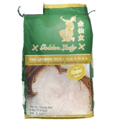 Thee Lady Rice Golden Lady - Thai Jasmine Rice - PriceSmart Foods