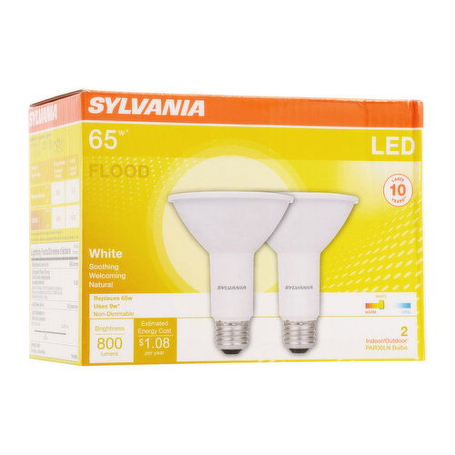 Sylvania - LED 65W Flood PAR30 Soft White Non-Dimmable