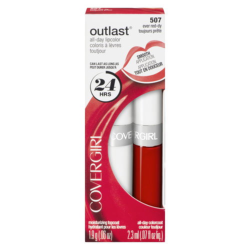 Cover Girl - Outlast All-Day Lipcolor - Ever Red-dy 507
