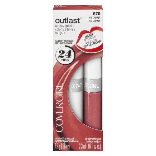 Cover Girl - Outlast All Day Lipcolor - My Papaya