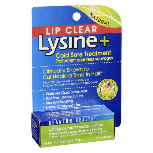 Quantum - Lip Clear Lysine + Cold Sore Treatment