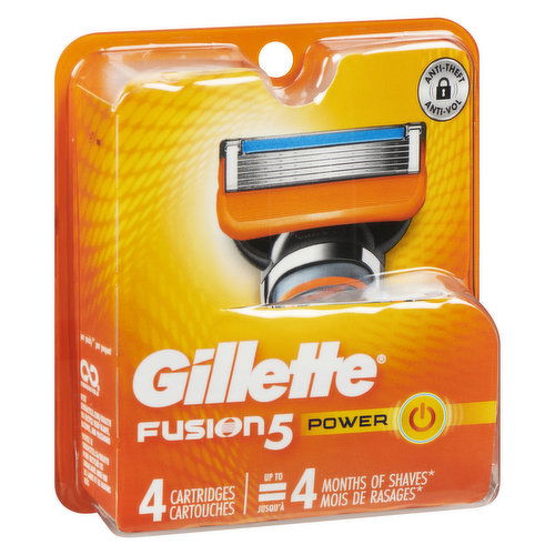 Gillette - Fusion 5 Cartridges, Power 4 Pack