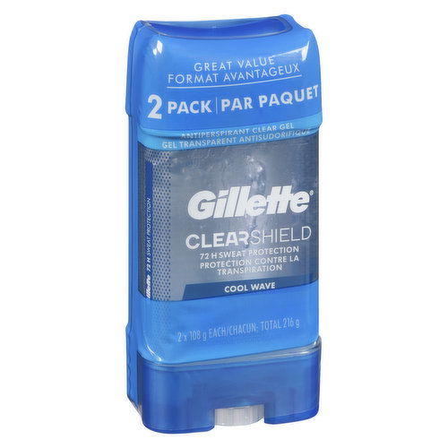 Gillette - Gillette Clear Gel CoolWave SweatProt