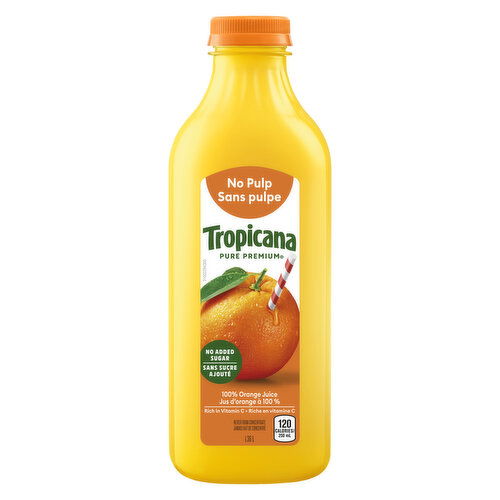 Tropicana - Orange Juice Some Pulp No Sugar Added