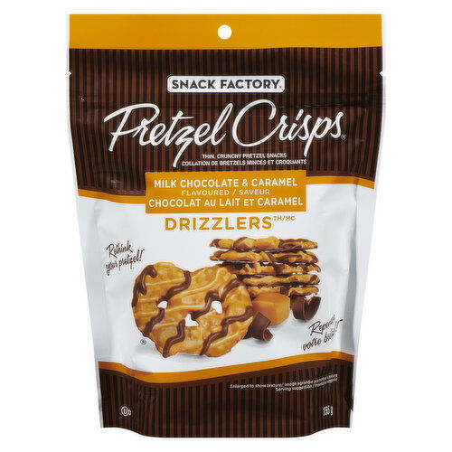 Pretzel Crisps - Milk Chocolate & Caramel Drizzlers