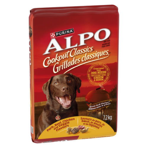 Purina ALPO Cookout Classics Pork Beef Chicken Veggie Flavours Dry Dog Food Save On Foods