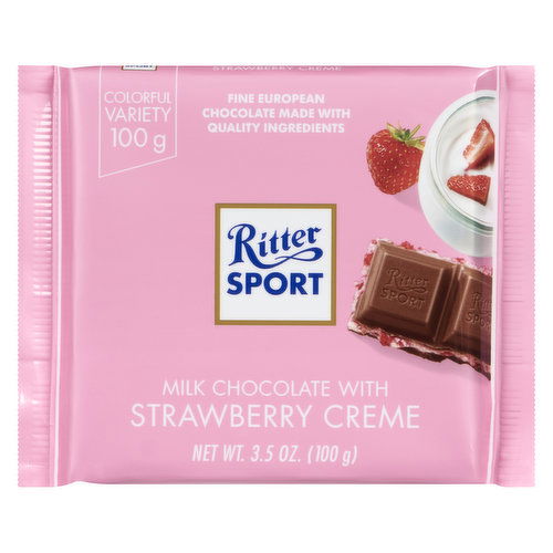 Ritter Sport - Milk Chocolate Strawberry Creme