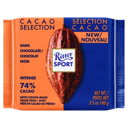 Ritter Sport - Dark Chocolate Peru Intense 74% Cacao