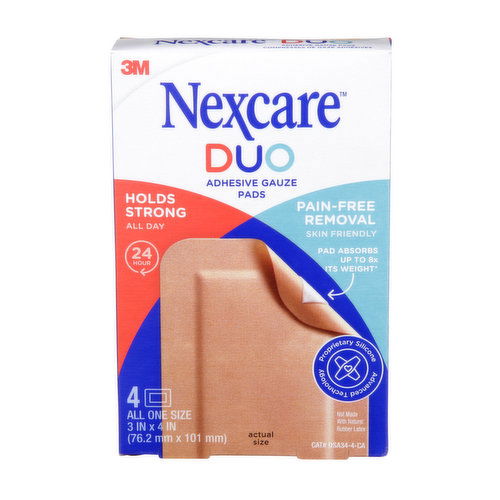 Nexcare - Duo Adhesive Gauze Pads