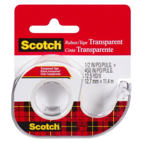 3m - Transparent Tape With Dispenser