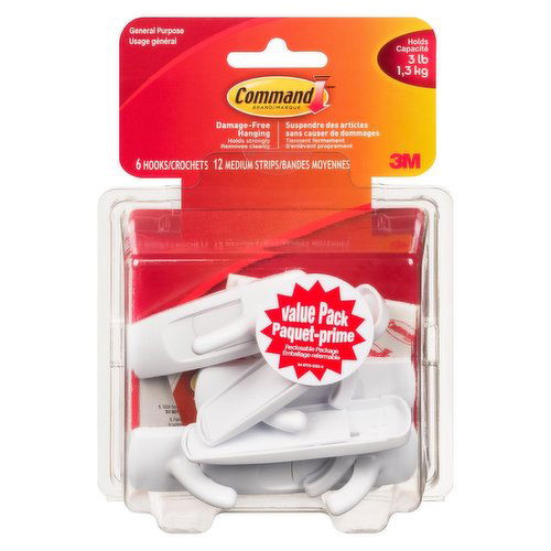 Scotchguard - Command Value Pack White Hooks