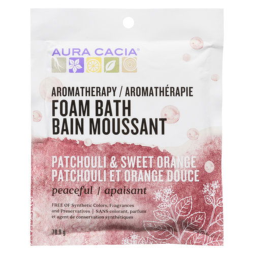 Aura Cacia - Foam Bath - Patchouli/Sweet Orange