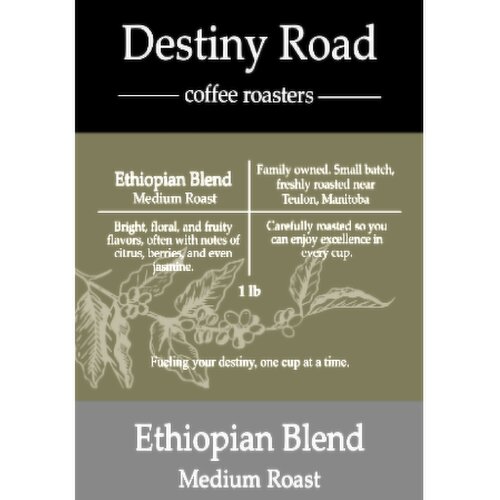 Desitny Road - Ethiopian Medium Roast Coffee Beans