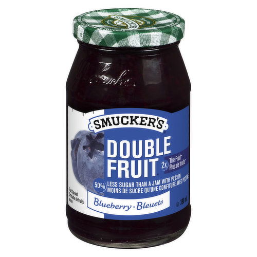 Smucker's - Double Fruit Jam - Blueberry