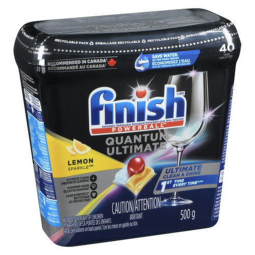 Finish - Dishwasher Detergent Tabs Quantum Ultimate, Lemon Sparkle