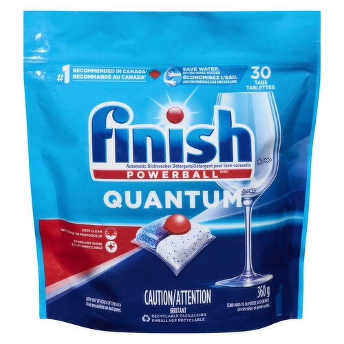 Finish - Quantum Powerball Automatic Dishwasher Detergent Tabs, Original