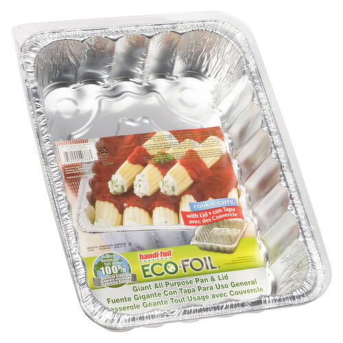 handi foil - Eco Foil Giant All Purpose Pan & Lid