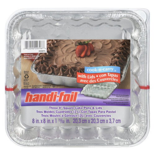 handi foil - Eco Foil Cake Pans With Lids