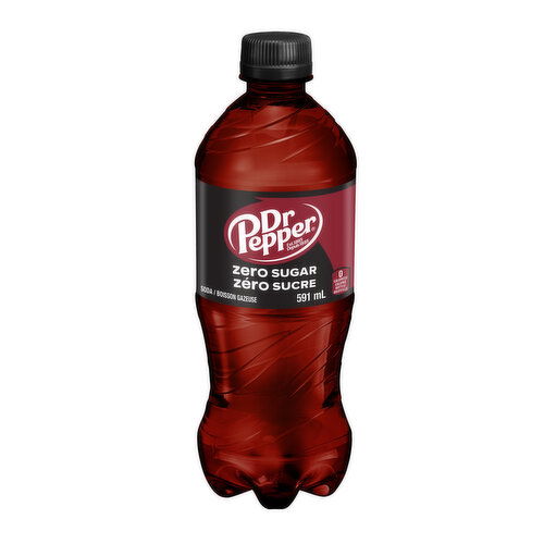 Dr. Pepper - Zero Sugar Soda 591mL Bottle