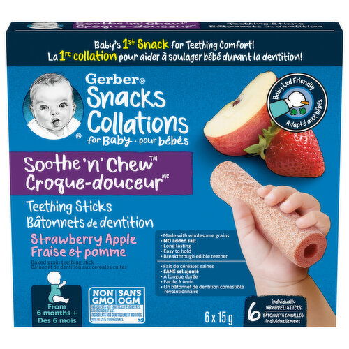 Gerber - Sooth N Chew Apple Strawberry