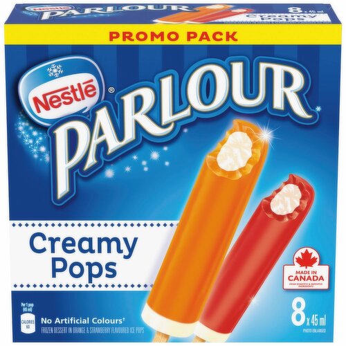 Nestle - Parlour Creamy Ice Pops, Strawberry & Orange