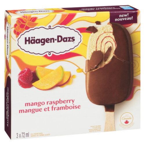 Haagen-Dazs - Mango Raspberry Ice Cream Bars