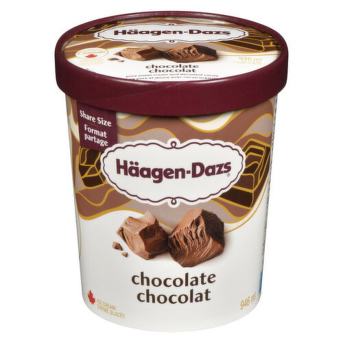 Haagen-Dazs - Chocolate Ice Cream, Share Size