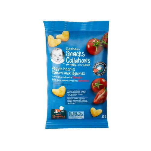 Gerber - Snack Collations Veggie Hearts Tomato