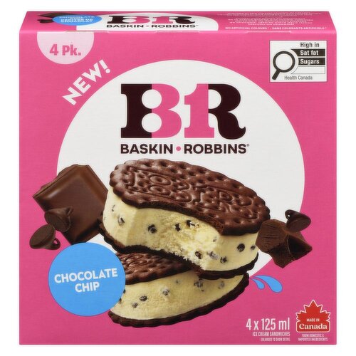 Baskin Robbins - Chocolate Chip Ice Cream Sandwiches