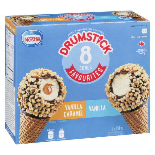 Nestle - Drumstick Vanilla and Vanilla Caramel