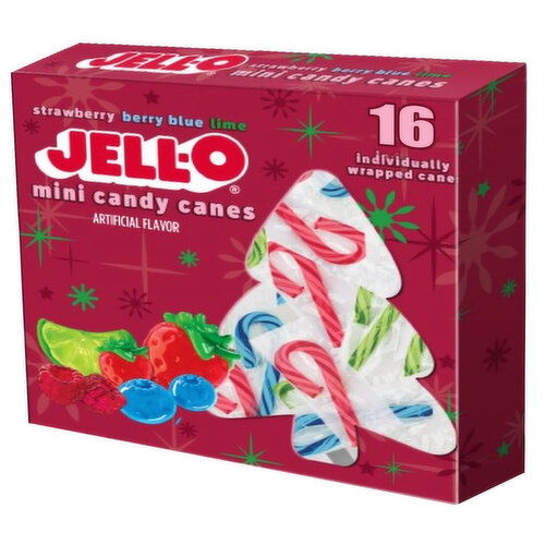 JELL-O - JELL-O Mini Candy Canes 16Ct