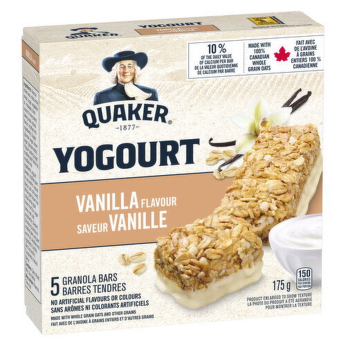 QUAKER - Yogurt Granola Bars - Vanilla