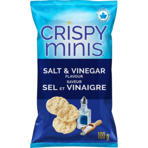 Quaker - Crispy Minis Salt & Vinegar, Brown Rice Chips