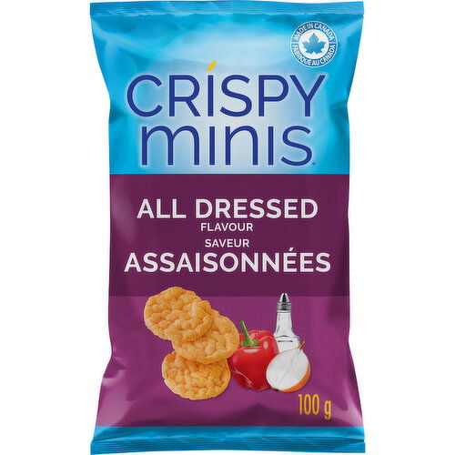 Quaker - Crispy Minis, All Dressed Flavour Brown Rice Chips