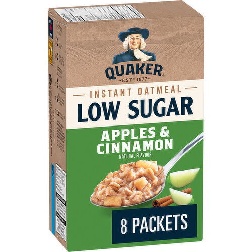 QUAKER - Instant Oatmeal, Low Sugar Apple Cinnamon