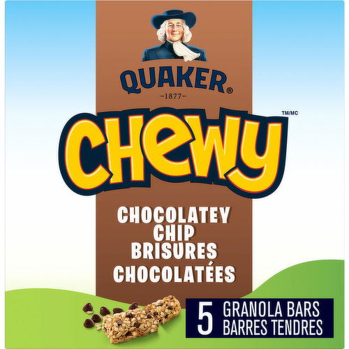 QUAKER - Chewy Granola Bars - Chocolatey Chip