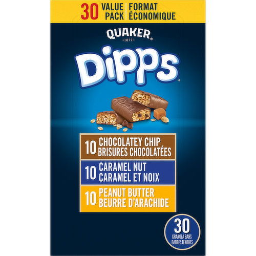 QUAKER - Dipps Granola Bars - Variety Pack