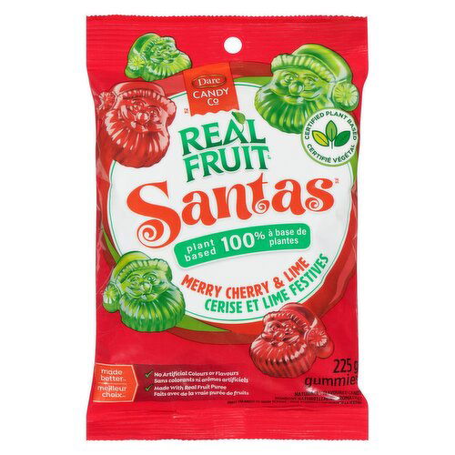 Dare - Realfruit Santa Gummies, Merry Cherry & Lime