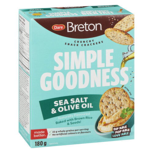 Breton - Simple Goodness Crackers Sea Salt & Olive Oil