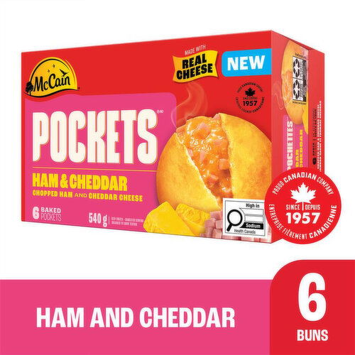 McCain - Pockets Ham & Cheddar