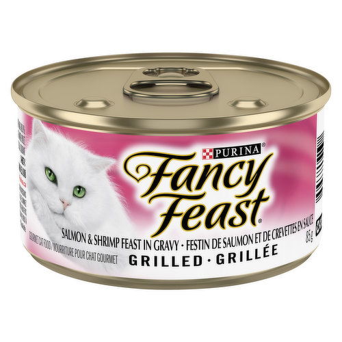 Purina - Fancy Feast Grilled Salmon & Shrimp Feast in Gravy, Wet Cat Food