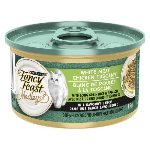 Purina - Fancy Feast Medleys White Meat Chicken Tuscany in a Savoury Sauce, Wet Cat Food