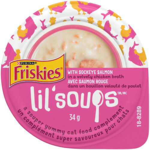 Purina - Friskies Lil' Soups- Sockeye Salmon Chicken Broth