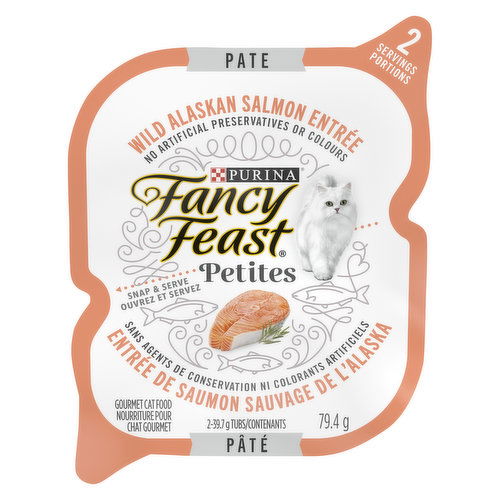 Fancy Feast Petites - P Wild Alaskan Salmon Entr Wet Cat Food 79.4 g