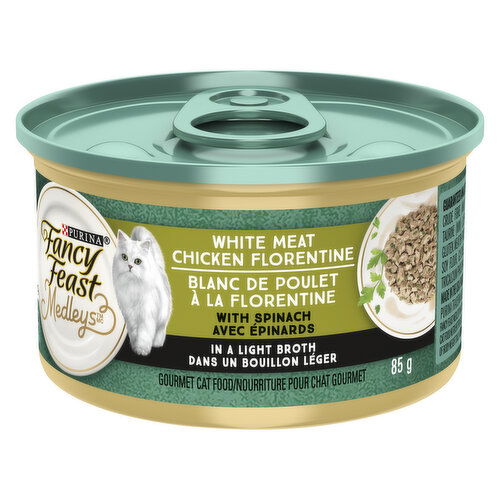 Purina - Fancy Feast Medleys White Meat Chicken Florentine with Spinach, Wet Cat Food